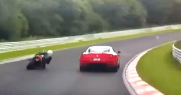 Ferrari Driver Thought He Is FAST Until This BIKE Came Out Of Nowhere 2