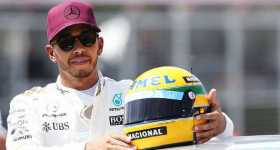 Lewis Hamilton Ayrton Senna Crash Helmet 31