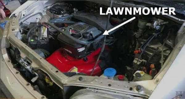 Minivan Is Powered By A Lawn Mower Engine 11