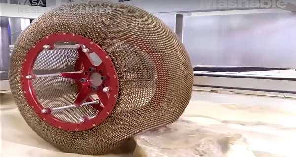 NASA Invention Airless Chainmail Tires For The Moon Mars 11