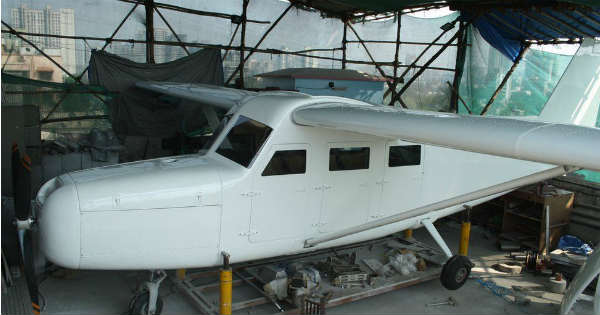 Plane On Mumbai Rooftop 2
