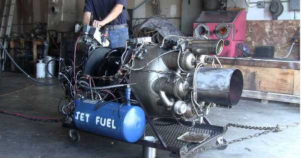 RUNAWAY JET ENGINE Tries to leave the building on its own 1