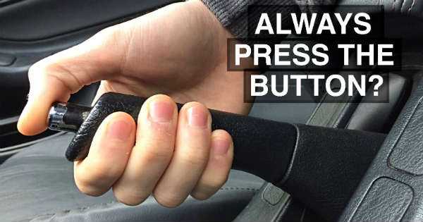 Should You Always Press The Handbrake Button 1