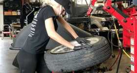 This Girl Changes Tires Like A Pro 1