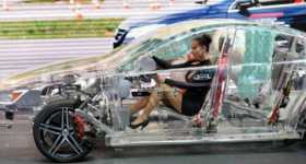 Transparent Car Build of Acrylic Showcases - Future Automotive Safety Technology 1