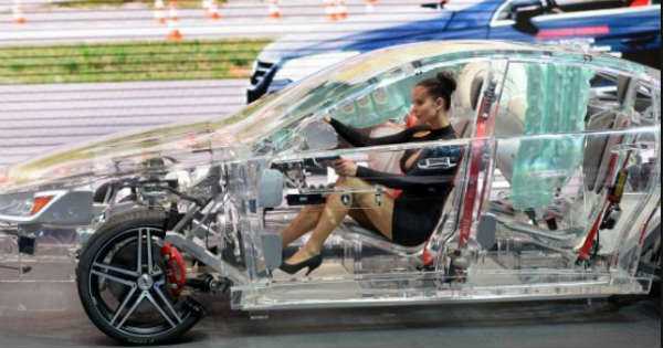 Transparent Car Build of Acrylic Showcases - Future Automotive Safety Technology 1