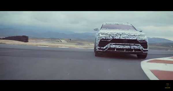 Upcoming 2018 Lamborghini Urus Partially Revealed 2
