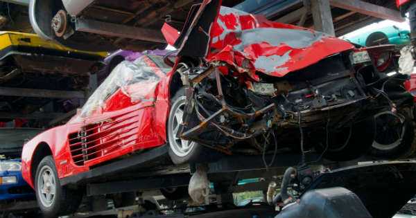 Inside The Lamborghini Ferrari Scrapyard in England 11