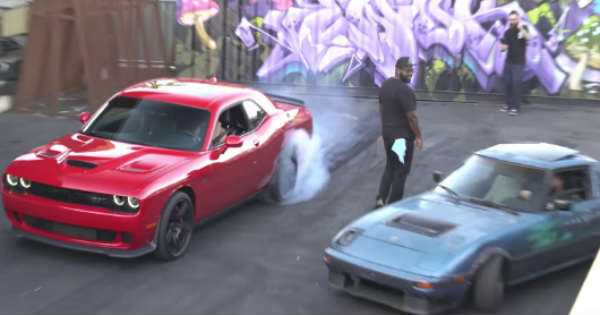 Leah Pritchetts Dodge Hellcat vs Sleeper RX7 1