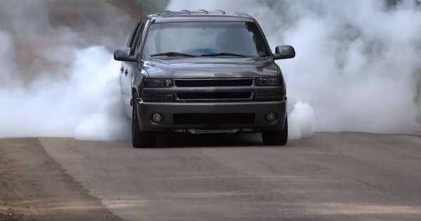 This Single Turbo Tahoe Burnouts 9-Second Passes Are Unreal 1