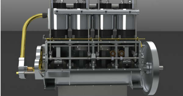 precise animation diesel engines 2