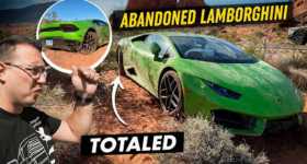 abandoned lamborghini huracan desert