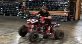 amazing quad bike drifting