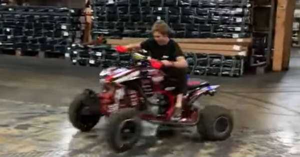 amazing quad bike drifting