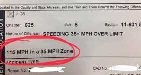 speeding ticket